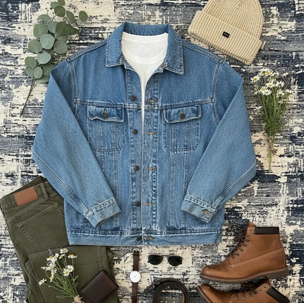 Men's Jean Jacket - Picture 1 of 16